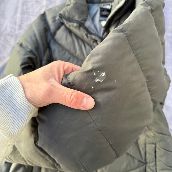 Women's The North Face Dark Gray Black 550 Fill Down Puffer Ski Jacket Sz Small - Picture 7 of 8